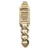 14ct Yellow Gold Monaco Classic Black Cubic Zirconia Pave Pendant
