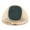 9ct Yellow Gold Bloodstone Square Signet Ring