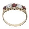 9ct Yellow Gold Cubic Zirconia And Garnet Ring