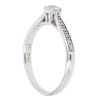 9ct White Gold 0.16ct Brilliant Cut Diamond Solitaire Ring