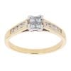 18ct Yellow Gold 0.50ct Princess Cut Diamond Cluster Ring