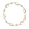 9ct Yellow Gold Ball And Link Bracelet 8.5"