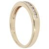 9ct Yellow Gold 0.15ct Diamond Half Eternity Ring