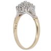 9ct Yellow Gold 0.25ct Brilliant Cut Diamond Cluster Ring