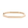9ct Yellow Gold Octagon Hinged Bangle