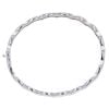 Silver Cubic Zirconia Triple Wave Bangle by Icesia