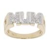 9ct Yellow Gold Cubic Zirconia Mum Ring