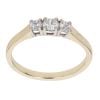 9ct Yellow Gold Cubic Zirconia Three Stone Ring