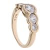 9ct Yellow Gold Cubic Zirconia Five Stone Ring
