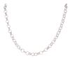 Silver Patterned And Plain Belcher Chain 20" By Icesia