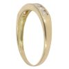 18ct Yellow Gold 0.25ct Brilliant Cut Diamond Half Eternity Ring