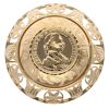 14ct Yellow Gold Patterned Coin Ring