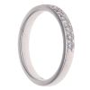 9ct White Gold 0.50ct Brilliant Cut Diamond Half Eternity Ring