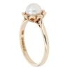 9ct Yellow Gold Pearl Solitaire Ring