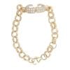 9ct Yellow Gold Cubic Zirconia Boxing Glove Belcher Bracelet 6.5"