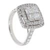 18ct White Gold 2.00ct Diamond Cluster Ring