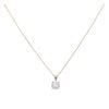 Lab Grown 9ct Yellow Gold 1.00ct Diamond Solitaire Pendant and Chain 18"