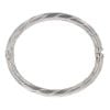14ct White Gold Patterned Hinged Bangle