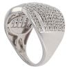 18ct White Gold 0.50ct Brilliant Cut Diamond Five Row Fancy Ring