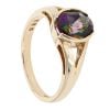 9ct Yellow Gold Created Mystic Quartz Ring
