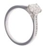 18ct White Gold 1.12ct Oval And Brilliant Cut Diamond Solitaire Ring