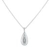 9ct White Gold 0.50ct Baguette And Brilliant Cut Diamond Cluster Pendant And Chain 20"