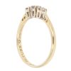 18ct Yellow Gold 0.30ct Brilliant Cut Diamond Trilogy Ring
