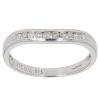 9ct White Gold 0.20ct Diamond Wishbone Ring