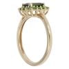 9ct Yellow Gold Diopside Cluster Ring