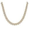 9ct Yellow Gold Brick Collarette 16"