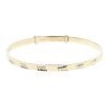 9ct Yellow Gold Patterned Expanding Baby Bangle
