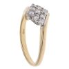 18ct Yellow Gold 0.35ct Brilliant Cut Diamond Cluster Ring