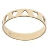 9ct Yellow Gold Heart Band Ring