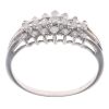 9ct White Gold 0.40ct Brilliant Cut Diamond Cluster Ring