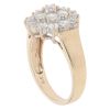 9ct Yellow Gold Cubic Zirconia Cluster Ring