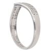 9ct White Gold 0.07ct Diamond Wishbone Ring