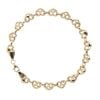 14ct Yellow Gold Hearts Bracelet 7.5"