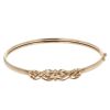 9ct Yellow Gold Patterned Crossover Bangle