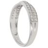 9ct White Gold 0.20ct Diamond Crossover Ring