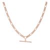 9ct Rose Gold Albert T-Bar Chain 16"