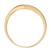 9ct Yellow Gold Emerald and Diamond Wishbone Ring
