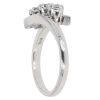 18ct White Gold 0.25ct Diamond Trilogy Ring