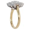 18ct Yellow Gold 5.30ct Diamond Cluster Ring