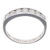 18ct White Gold 0.50ct Brilliant Cut Diamond Half Eternity Ring