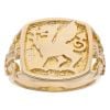 9ct Yellow Gold Welsh Dragon Signet Ring
