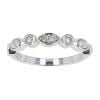 9ct White Gold Diamond Half Eternity Ring by Anya Belle