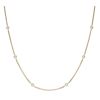 Silver Gold Plated Cubic Zirconia Chain 16"
