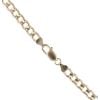 18ct Yellow And White Gold Diamond Cut Curb Chain 20"