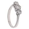 18ct White Gold 0.65ct Diamond Trilogy Ring