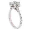 18ct White Gold 1.00ct Diamond Cluster Ring